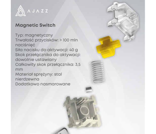 Ajazz AK680 MAX (8+8K) Magnetic Switch Blue White Dark Blue RGB - 1536360 - zdjęcie 6